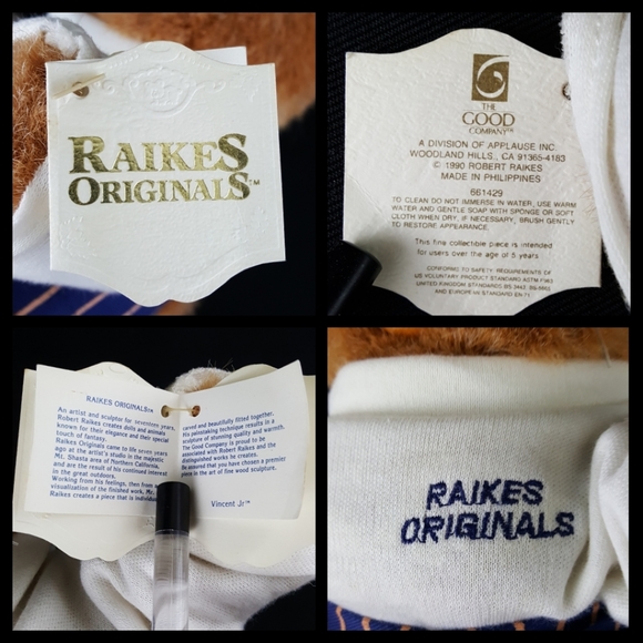 Raikes Original Wood Face Bunny Rabbit Vincent Jr - Picture 7 of 8